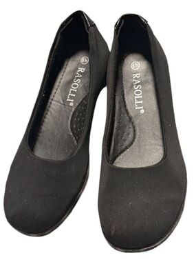 Rasolli Black Slip-On Shoes size 6.5